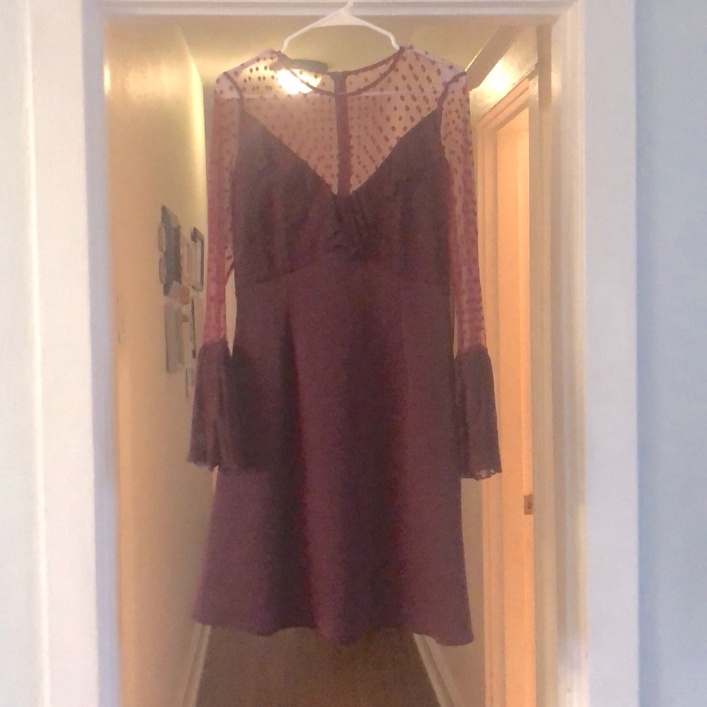 Burgundy Holiday Party Dress